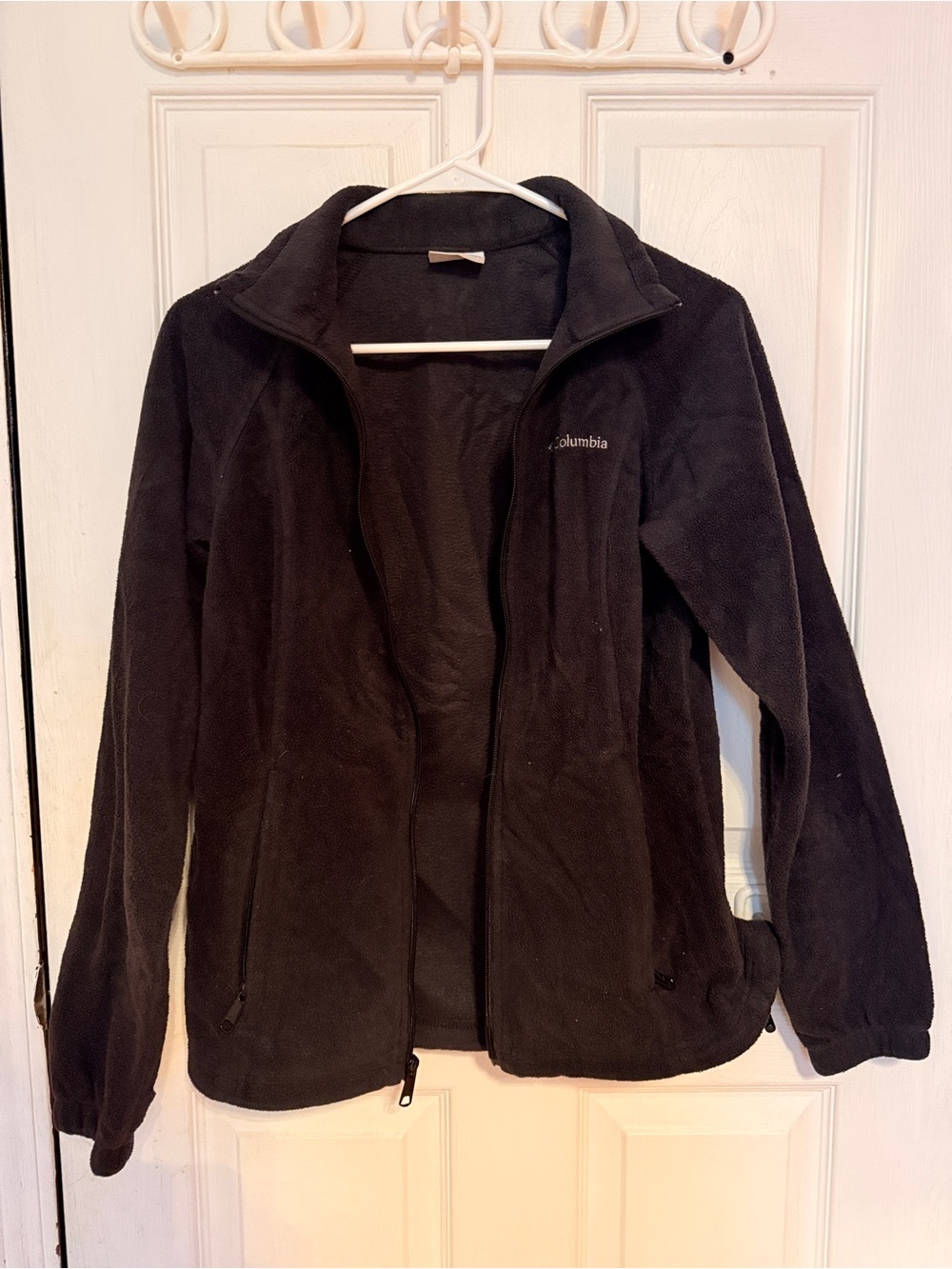 Columbia Black Women's Full-Zip Teddy Fleece Jacket